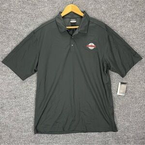 Nike Golf Polo Shirt Men’s XL Gray Markstein Beverage Co Embroidered DriFit NWT